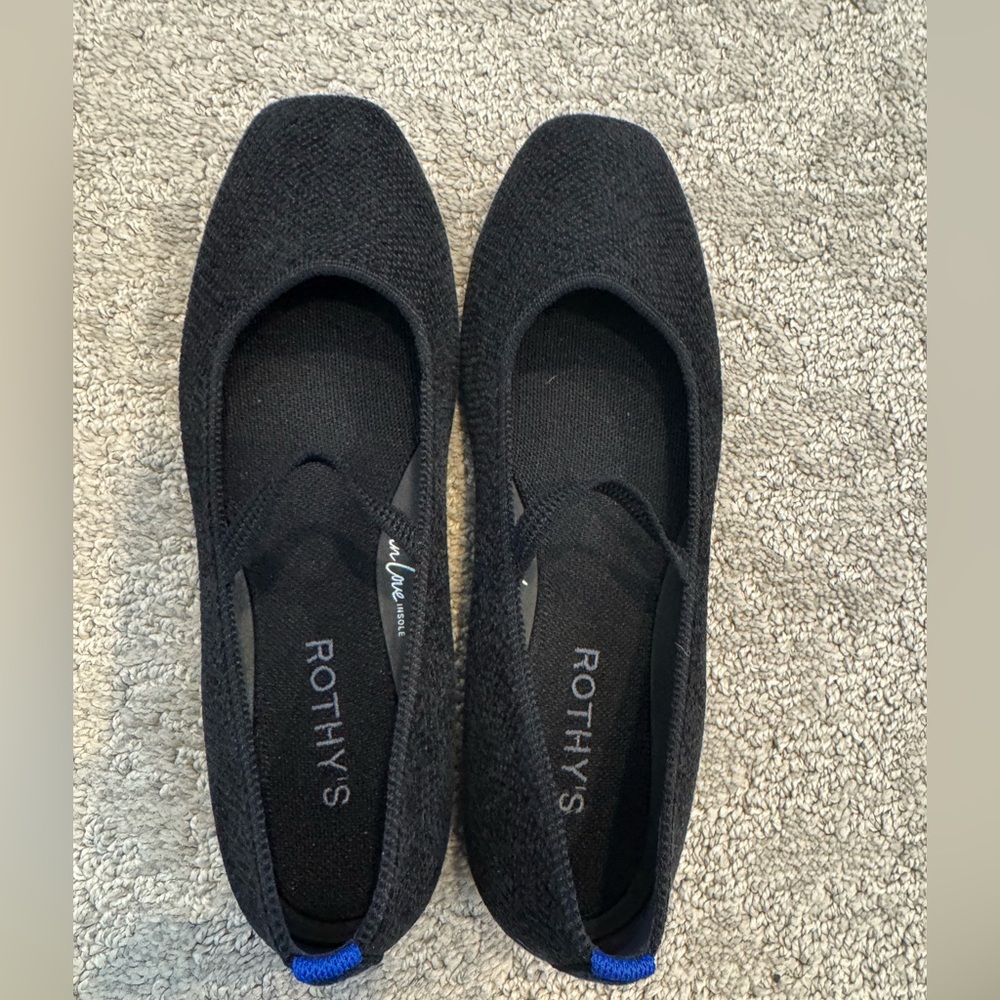 Rothy’s The Revelvet Max Square Mary Jane flats size 8